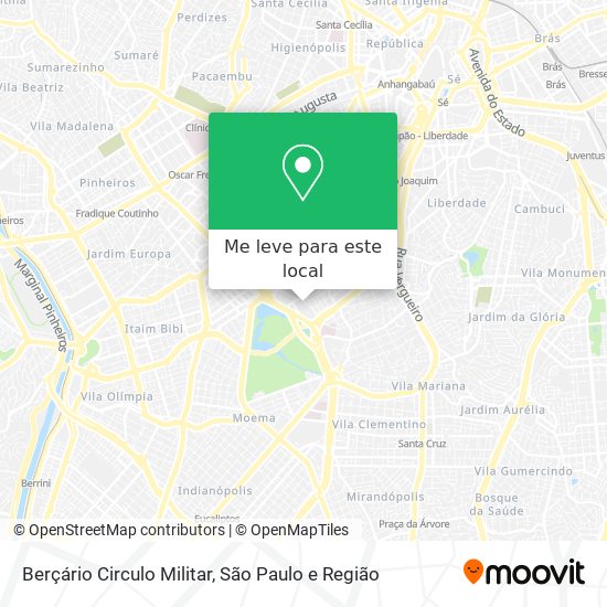 Berçário Circulo Militar mapa