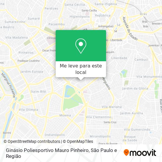 Ginásio Poliesportivo Mauro Pinheiro mapa