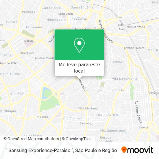 " Sansung Experience-Paraiso " mapa
