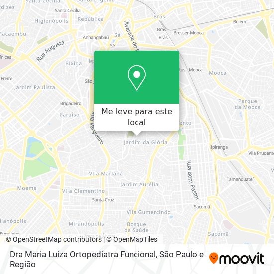 Dra Maria Luiza Ortopediatra Funcional mapa