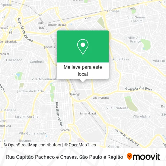 Rua Capitão Pacheco e Chaves mapa