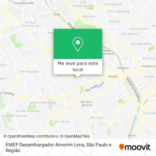 EMEF Desembargador Amorim Lima mapa