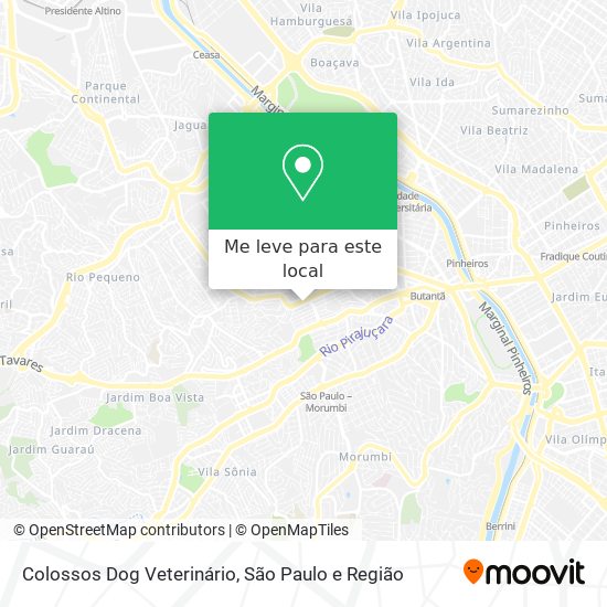 Colossos Dog Veterinário mapa