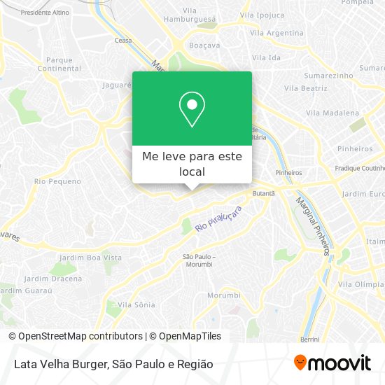 Lata Velha Burger mapa