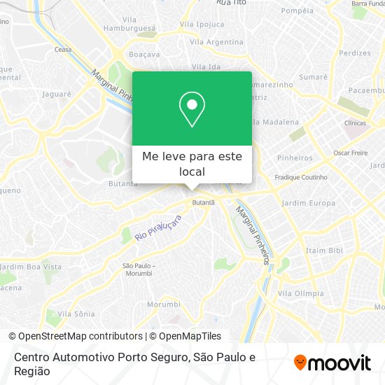 Centro Automotivo Porto Seguro mapa