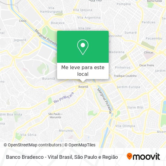 Banco Bradesco - Vital Brasil mapa
