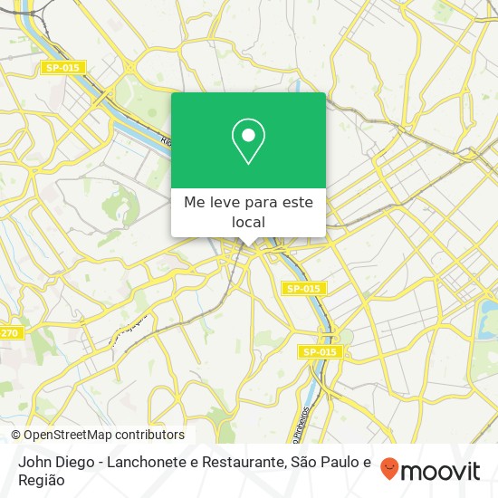 John Diego - Lanchonete e Restaurante mapa