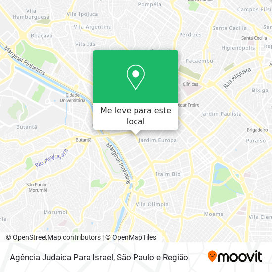 Agência Judaica Para Israel mapa