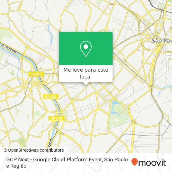 GCP Next - Google Cloud Platform Event mapa