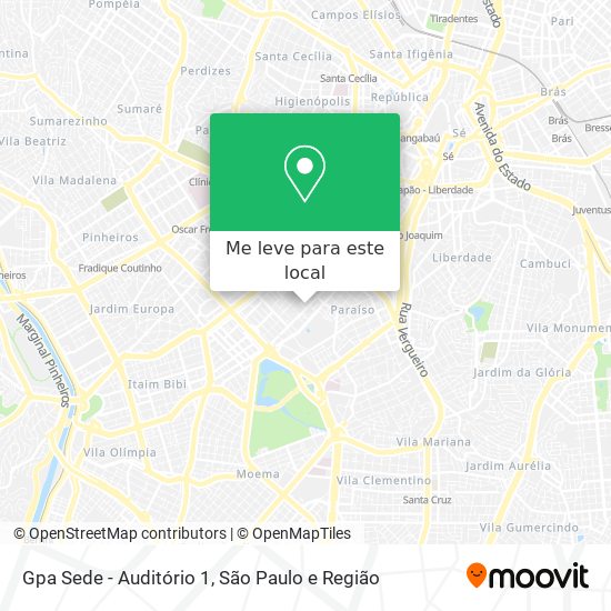 Gpa Sede - Auditório 1 mapa