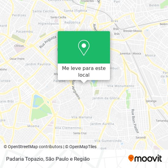 Padaria Topazio mapa