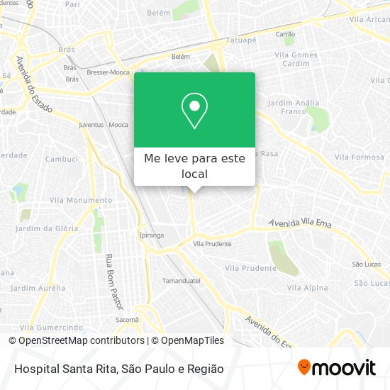 Hospital  Santa Rita mapa