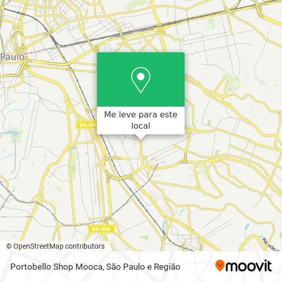 Portobello Shop Mooca mapa