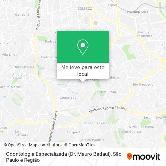 Odontologia Especializada (Dr. Mauro Badauí) mapa