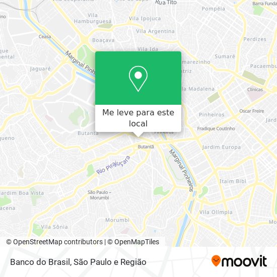 Banco do Brasil mapa