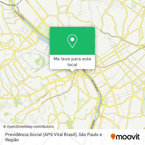 Previdência Social (APS Vital Brasil) mapa