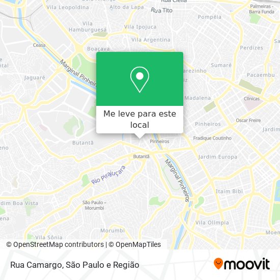 Rua Camargo mapa
