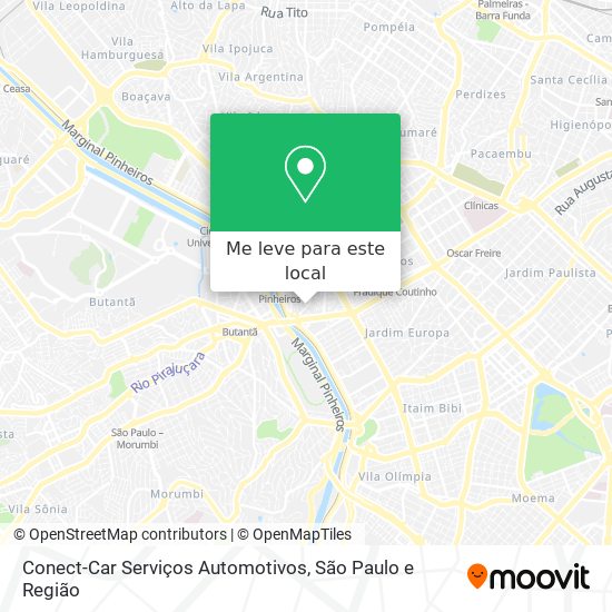 Conect-Car Serviços Automotivos mapa