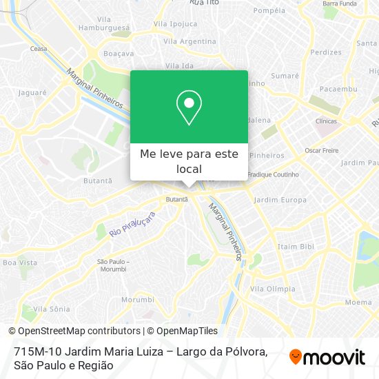 715M-10 Jardim Maria Luiza – Largo da Pólvora mapa