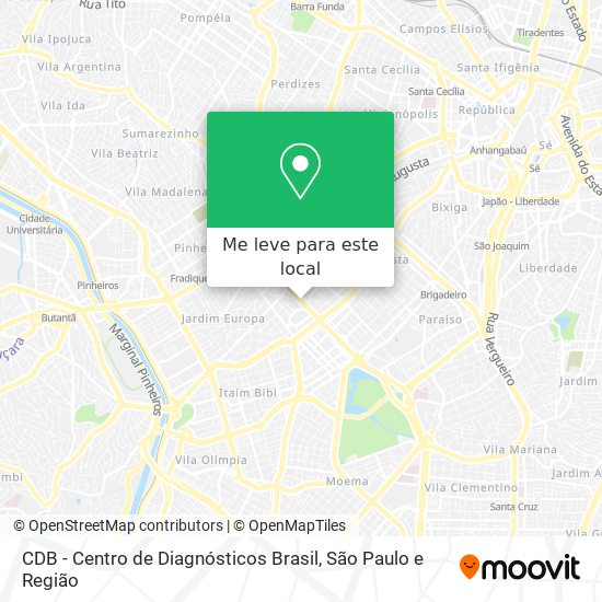 CDB - Centro de Diagnósticos Brasil mapa