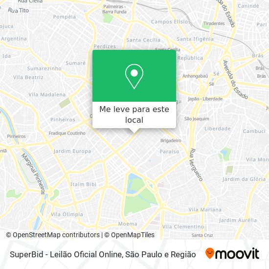 SuperBid - Leilão Oficial Online mapa