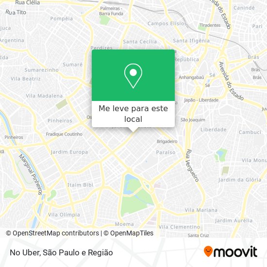 No Uber mapa