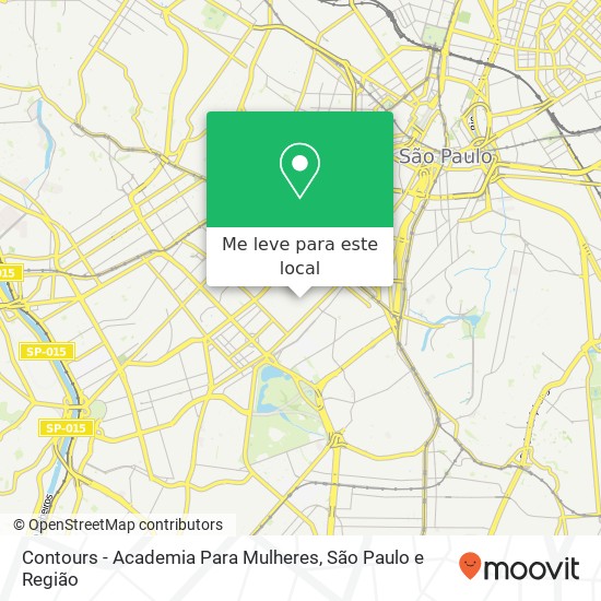 Contours - Academia Para Mulheres mapa