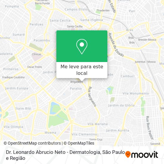 Dr. Leonardo Abrucio Neto - Dermatologia mapa