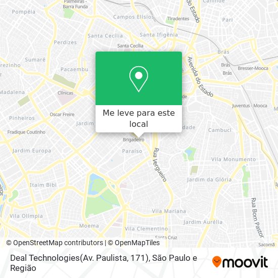 Deal Technologies(Av. Paulista, 171) mapa