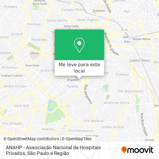 ANAHP - Associação Nacional de Hospitais Privados mapa