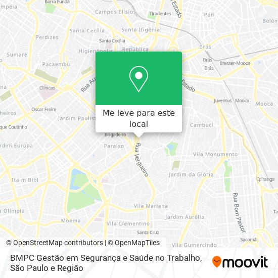 BMPC Gestão em Segurança e Saúde no Trabalho mapa