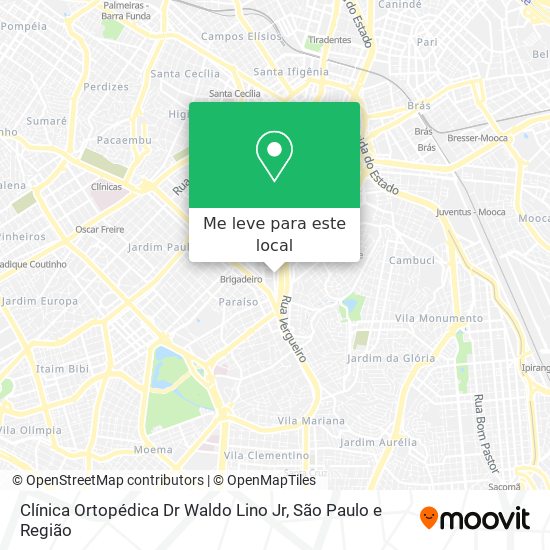 Clínica Ortopédica Dr Waldo Lino Jr mapa