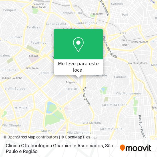 Clínica Oftalmológica Guarnieri e Associados mapa