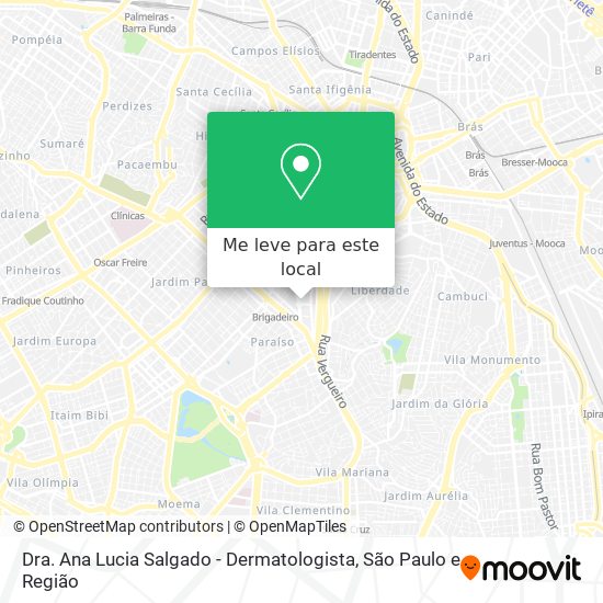Dra. Ana Lucia Salgado - Dermatologista mapa