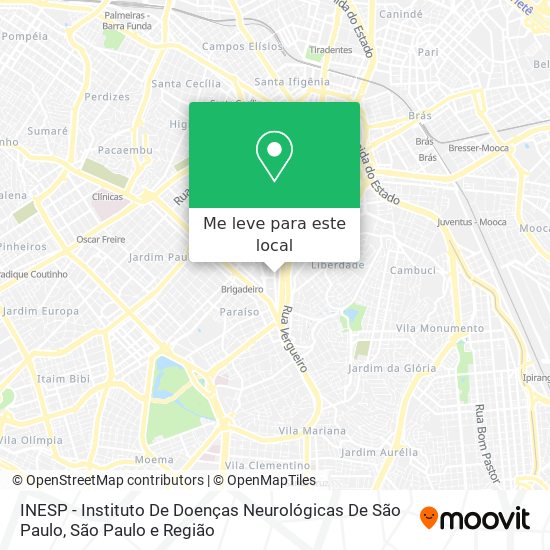 INESP - Instituto De Doenças Neurológicas De São Paulo mapa