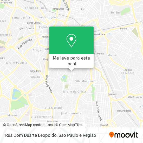 Rua Dom Duarte Leopoldo mapa