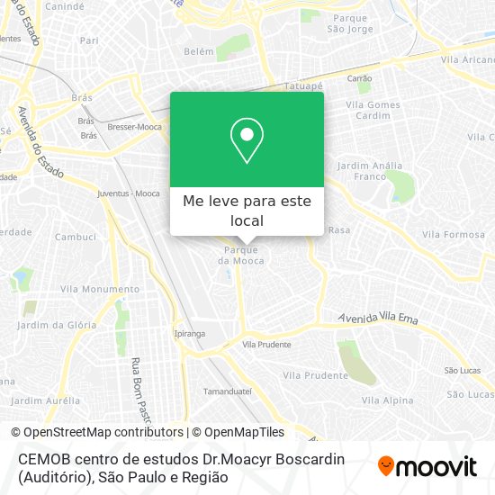 CEMOB centro de estudos Dr.Moacyr Boscardin (Auditório) mapa