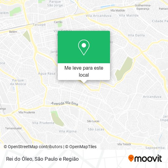 Rei do Óleo mapa