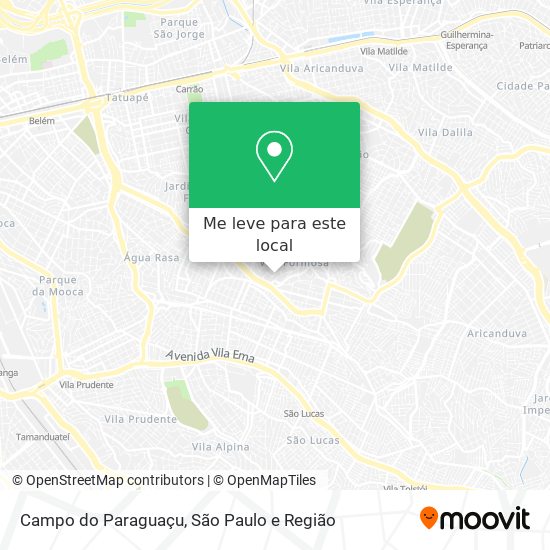 Campo do Paraguaçu mapa
