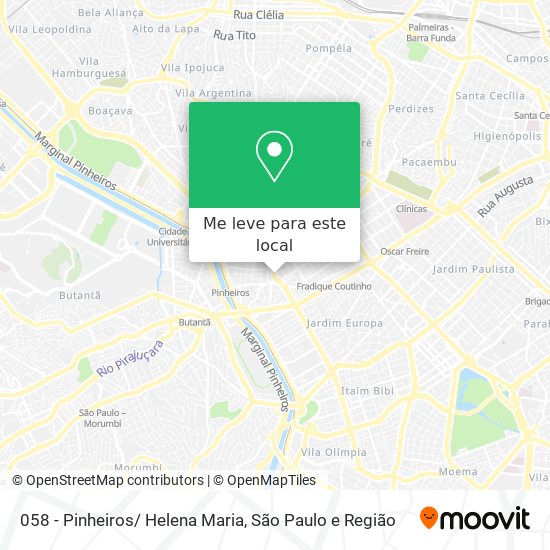 058 - Pinheiros/ Helena Maria mapa