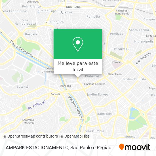 AMPARK ESTACIONAMENTO mapa