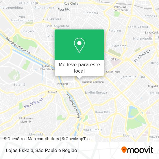Lojas Eskala mapa