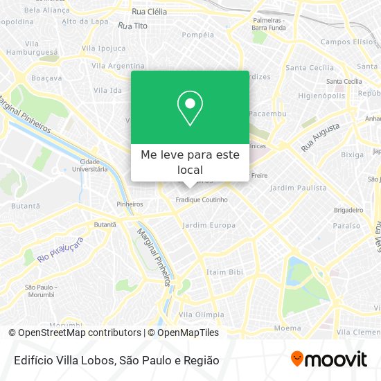Edifício Villa Lobos mapa