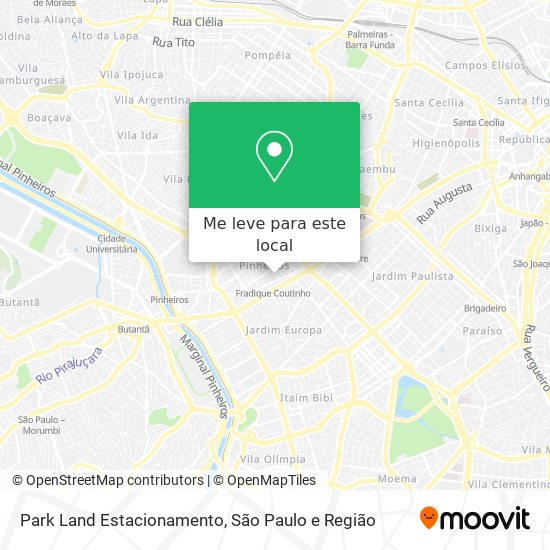 Park Land Estacionamento mapa