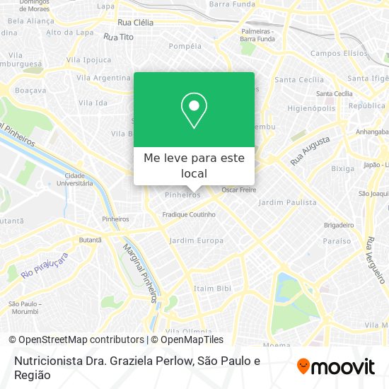Nutricionista Dra. Graziela Perlow mapa