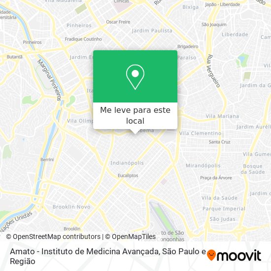 Amato - Instituto de Medicina Avançada mapa