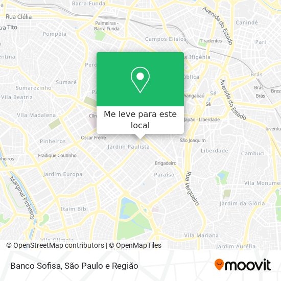 Banco Sofisa mapa