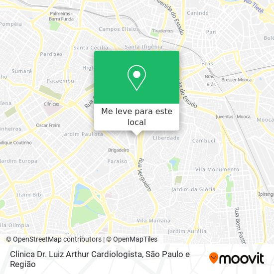 Clinica Dr. Luiz Arthur Cardiologista mapa