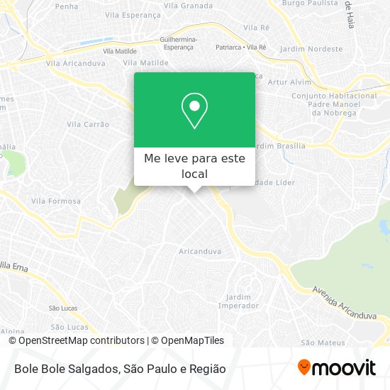 Bole Bole Salgados mapa