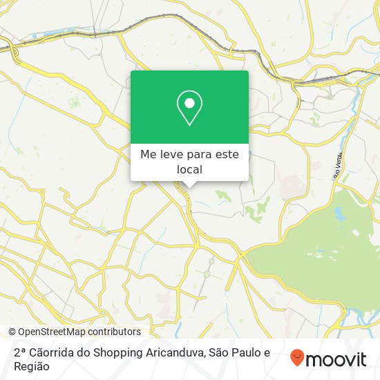 2ª Cãorrida do Shopping Aricanduva mapa